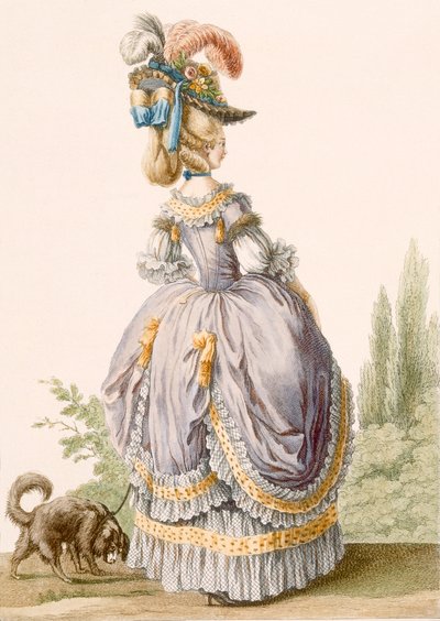 Robe de la Circassienne, gravée par Voysard, de 